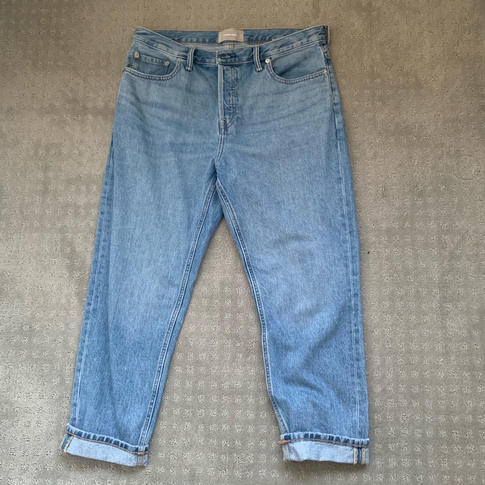 Everlane - os boy friend light wash jeans. 31r.
